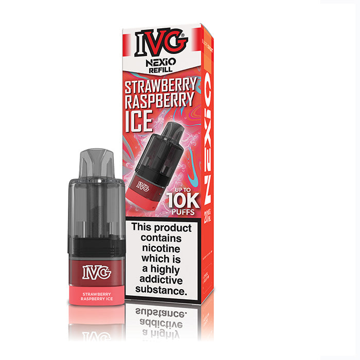 IVG Nexio 10K Refill Pods Strawberry Raspberry Ice