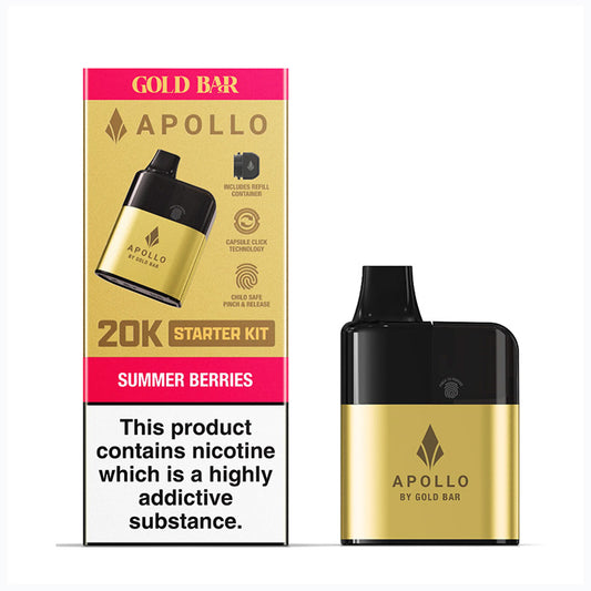 Summer Berries Gold Bar Apollo 20k Pod Kit