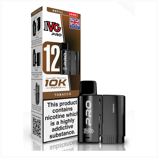 IVG PRO 12 Refill Pods - Tobacco