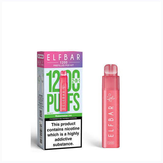 Watermelon Ice Elfbar 1200 Puff Disposable